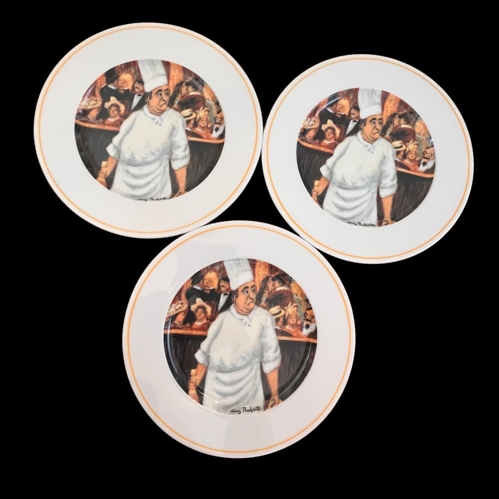 Set of 3 autographed the cabaret suite by eschenbach 8” plate I have 12 for sale